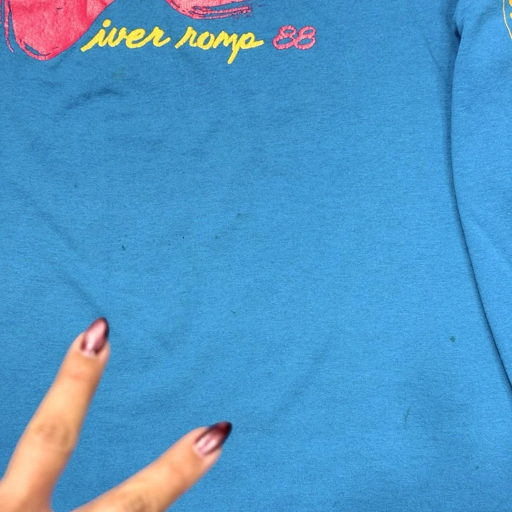 VTG 1988 River Romp Trashed Insurance Portland OR Tee Jay Heft-T L/S Shirt‎ XL